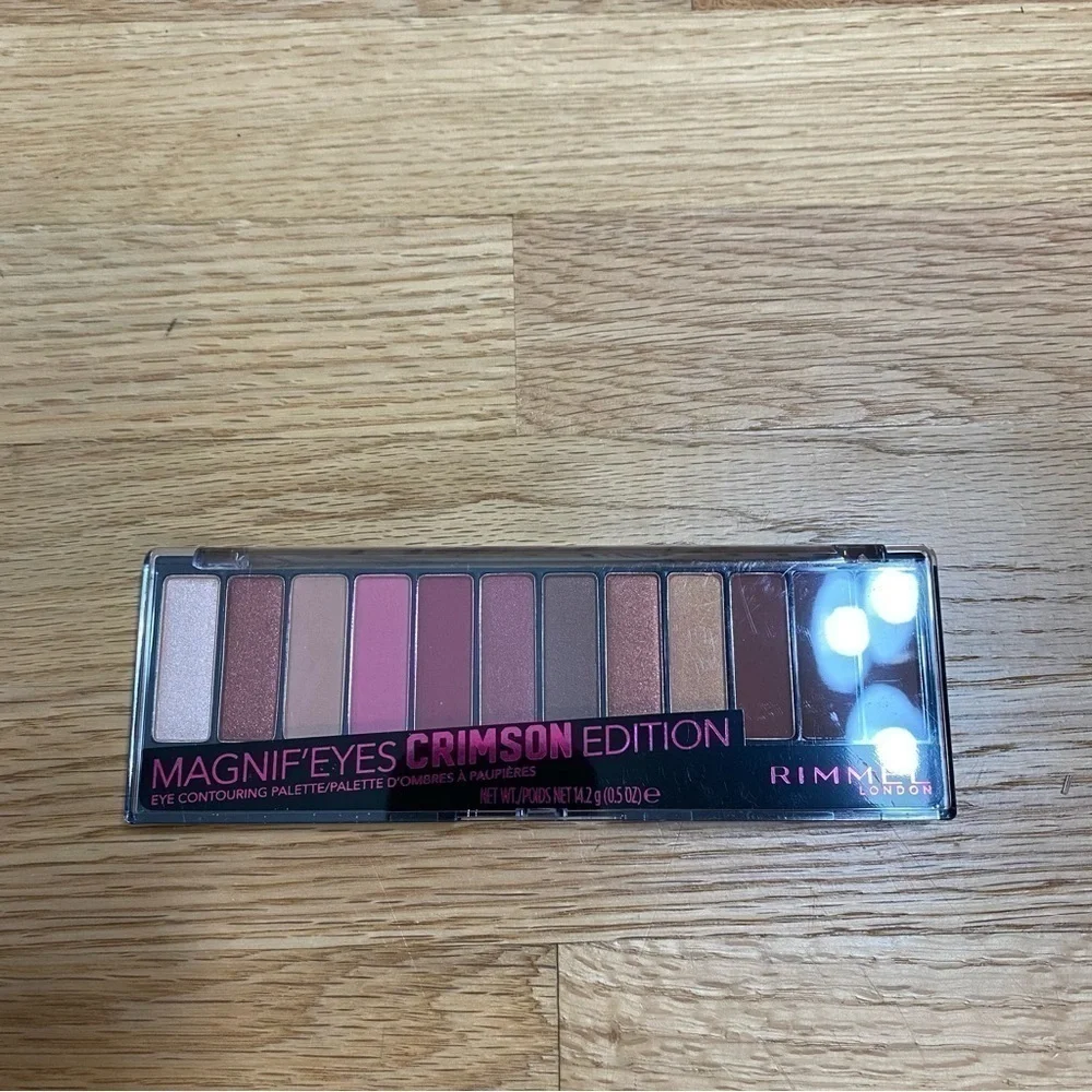 Rimmel Magnif’Eyes Crimson Eye Shadow NEW Eye Contouring Palette Pink Brown